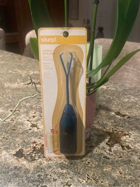 Slurp! Cordless Drink Mixer Handheld Milkshake Frother Battery Operated Blue NEW